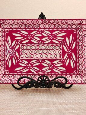 Temptations by Tara "Old World" Pattern Presentable Serving Tray - Excellent!